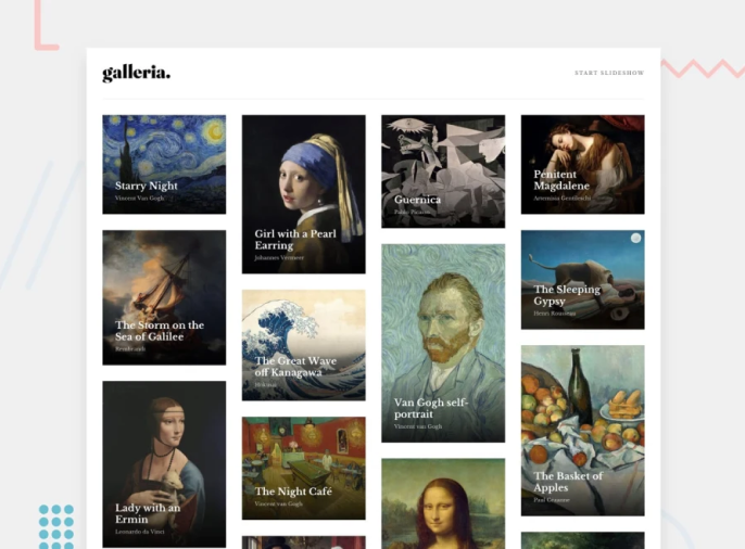 imgen art gallery showcase para móviles